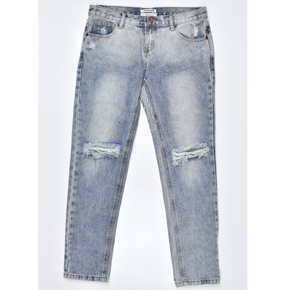 One Teaspoon Awesome Baggies Distressed Low Rise Jeans - 27